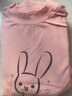 浪莎儿童保暖内衣女童A类纯棉秋冬透气弹力睡衣套装宝宝中大童秋衣秋裤 粉色小兔 160（建议身高150-160） 实拍图