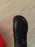 品牌断码真皮软底单鞋女防滑休闲小皮鞋一脚蹬懒人乐福鞋女百搭舒 黑色 40 实拍图