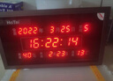虹光（HonGuan）led数码电子万年历钟表办公简约时钟公共场所壁挂钟50x90cm-横式 实拍图