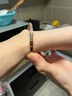 Colaivkloia情侣手镯男女款钛钢手环素圈满天星时尚手饰品生日礼物送男女友 【可刻字】0318颜色款式码数留言 XS码【80-105斤】 实拍图