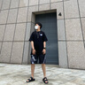 爱步（ECCO）拖鞋男 魔术贴勃肯鞋男士男鞋凉鞋外穿一字带拖鞋 科摩500904 黑色50090401001 39 实拍图