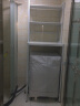 美敏 洗衣机置物架落地多层卫生间马桶储物架收纳置物架子浴室层架 3层/白架白色板 实拍图