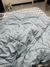 雅鹿·自由自在A类抗菌纤维被子被芯秋冬天季加厚被褥棉被5斤180*220cm 蓝小格 实拍图