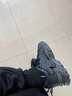 GUQIAN男鞋2026秋冬季新款鞋子男休闲运动鞋皮面厚底增高老爹工作劳保鞋 黑色 42 (260mm) 实拍图