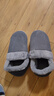 秋冬天穿的特大号男士拖鞋带后跟棉拖鞋包跟女保暖厚底新款毛毛鞋棉鞋外穿加绒 灰色-L包根 45-46 46-47适合穿 实拍图