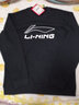 李宁（LI-NING）卫衣男长袖T恤男套头衫夏季休闲百搭圆领上衣中国潮流运动服 黑色 L (175/92A) 实拍图