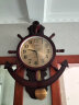 康巴丝（Compas） 钟表摇摆挂钟欧式石英钟挂表客厅餐厅地中海船舵墙挂摇摆钟 9999红木色 实拍图