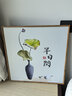 三餐四季餐厅装饰画原木风挂画吃饭厅背景墙高档客厅沙发墙画壁画 B款-半日闲 50*50cm原木色简框+布纹面 实拍图