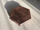 琴书侣鸡翅木底座长方形 红木底座实木雕摆件底座鱼缸花盆景底座正方形 鸡翅木六角 对边10高3cm 实拍图