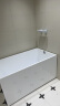 浪鲸（SSWW）卫浴一体成型独立式小户型浴缸家用成人亚克力深泡方形泡澡浴池缸 1.2米独立式浴缸 实拍图