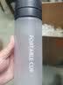 Jidaocook夏季户外大容量运动水杯创意学生茶杯子便携提绳塑料杯广告礼品杯 白色【磨砂】 600ml 600ml-800ml 实拍图