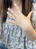 DR【卢浮宫巴黎戒】求婚钻戒DR PARIS简奢款群镶结婚钻石戒指女 铂金【共约36分】20分F色VS1 实拍图