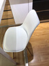 泍易那家 北欧ins风郁金香椅子小户型餐椅家用靠背椅洽谈办公接待皮革椅子 pu款2把装（默认发白色） 实拍图