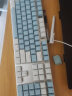 达尔优（dareu）EK815机械合金版机械键盘 有线键盘 电竞游戏键盘 多键无冲108键单光 女生  白色蓝色 红轴 晒单实拍图