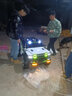 小童鞋【升级500】儿童电动车四轮越野汽车可坐大人双人摇控宝宝玩具车 升级500顶配白12v15电+皮椅+软胎 实拍图