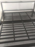 诗瑾 【现货闪发】床铁艺床双人1.5米简约出租屋宿舍加厚加固铁架床 黑色平尾+3E棕垫8cm(默认白色） 1800mm*2000mm 实拍图