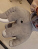 优羽卡通大象毛绒玩具公仔创意抱枕小象玩偶布娃娃儿童生日礼物送女生 灰色 60厘米 （从鼻子到尾巴测量） 实拍图