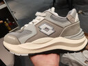 乐途运动鞋男鞋秋季透气复古跑步鞋休闲百搭厚底老爹鞋8802冰川灰 40 实拍图