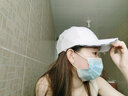 杨饰公子帽子男女韩版潮网红鸭舌帽学生休闲户外新款运动棒球帽时尚情侣嘻哈防晒帽子遮阳帽女 白色 均码(35-59cm) 实拍图