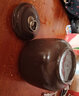 瓷牌茗茶具（cipaiming teaset） 茶叶罐密封罐家用普洱红茶醒茶罐存茶储茶罐茶缸茶盒 紫泥(吉祥)紫砂茶叶罐 200ml 实拍图