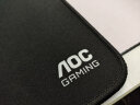 AOC专业游戏电竞细面鼠标垫大中号 450*400*4mm加厚锁边高密纤维操控键盘电脑桌垫G20L/93黑色 晒单实拍图