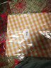 圆桌桌布防水防油免洗防烫圆桌圆形家用pvc餐桌布大茶几台布 橘色小格子 140cm圆形 实拍图