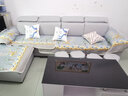 创繁现代可拆洗布艺沙发简约客厅小户型免洗科技布沙发组合家具 四人位+左右互换贵妃+茶几 Q弹乳胶+独立弹簧座包/加厚耐磨科技布 实拍图