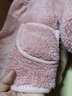 婴儿毛毛加绒外套冬装秋冬加厚棉袄棉服男童女宝宝保暖颗粒绒上衣 粉红色 73cm 实拍图