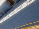 骆易家（Lorica） 国色芳华-红木沙发坐垫中式实木家具沙发垫新中式套罩防滑海绵垫 蓝色-国色芳华(多丽丝麻) 专业定制【联系客服，测量报价】 实拍图
