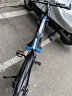 金武端自行车成人山地车公路赛车单车骑行变速超轻越野中学生初中青少年 尊享版-三刀轮-黑蓝色【铝架】 26寸24速 实拍图