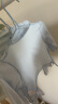 贝瑞加（Babyprints）婴儿半背衣2件装纯棉宝宝和尚服长袖上衣轻薄透气 蓝52 晒单实拍图
