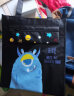 得力（deli）学生补习袋手提购物袋拎书带 儿童课外美术补课书包 蓝色 73154 实拍图