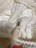 浪莎欧棉绒阔腿裤女春秋高腰窄版显瘦直筒休闲裤宽松垂感拖地裤子加绒 米白加绒-小个子 M 建议96-110斤 实拍图