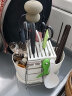 宝优妮刀架菜刀座筷子架笼一体沥水盘厨房塑料免安装带挂钩台面多功能置物架 实拍图