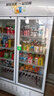维仕美饮料柜展示柜冷藏柜立式商用冰柜冰箱啤酒水饮料便利店单门双门超市展示柜鲜花水果蔬菜保鲜柜商场 升级大双门下压机【蓝白】 直冷款 实拍图