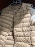 鸭鸭（YAYA）轻薄羽绒马甲女冬装短款内胆时尚女款马夹外套背心K 黑色 M 160 实拍图