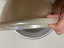 爱丽思（IRIS）洗脸盆洗脚盆泡脚盆加厚婴儿童面盆洗脸洗手盆厨房洗菜盆洗脚盆丝 小号 抗菌银离子 米色27CM 实拍图