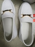 探巡女鞋春秋单鞋女软底小白鞋女增高休闲鞋女透气一脚蹬鞋子女护士鞋 2013-白色 38 实拍图