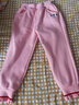 迪士尼（DISNEY）童装儿童女童加绒针织分割长裤时尚洋气裤子24冬DB441AA12紫120 实拍图