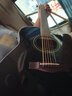 雅马哈（YAMAHA）吉他F310/F400/F600初学者新手入门乐器成人专业电箱款民谣木吉它 FX370C【电箱款】黑色 41英寸+全套配件 实拍图