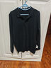 鄂尔多斯市100含羊绒毛衫秋冬季加厚羊毛衫男士中老年翻领针织打 黑色 XL 175 实拍图