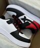 特步（XTEP）儿童童鞋男女童小白鞋儿童运动板鞋百搭时尚休闲学生板鞋 新白色/黑/状元红 34 码 实拍图