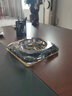 晶不凡 水晶玻璃烟灰缸时尚创意个性礼品大号定制烟灰缸客厅欧式烟缸 黑金款 20cm 实拍图