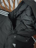 阿迪达斯（adidas）男女情侣装长款羽绒服冬季新款连帽厚运动服过膝保暖防风外套 黑色/情侣款/2025新款 2XL 实拍图