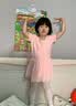 艾舞戈儿童舞蹈服夏季练功女童跳舞衣幼儿园宝宝连体芭蕾舞裙中国舞服装 芭蕾粉-短袖 120 码 高105-110cm重30-38斤 实拍图