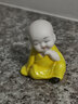 木客 可爱陶瓷小和尚禅意客厅桌面小摆件汽车车内装饰品园艺花盆造景 摆设 小火彩-可爱小和尚 实拍图