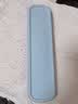 Buyer Star  餐具盒子 空 大号便携式学生塑料装的收纳盒筷子盒 21cm[蓝色] 实拍图
