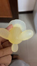 十月结晶围脖兔婴儿牙胶磨牙棒宝宝咬胶口欲期玩具小月龄防吃手 鹅黄色（送收纳盒） 实拍图