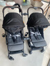 babynest双胞胎婴儿推车可坐可躺可拆分轻便折叠高景观新生儿童双人0-3岁 [酷炫黑+睡篮]*2[四代] 实拍图