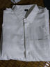 星禾莱美式重磅长袖衬衫男秋季纯棉感休闲纯色翻领衬衣复古外套 白色 L 115-138斤 实拍图